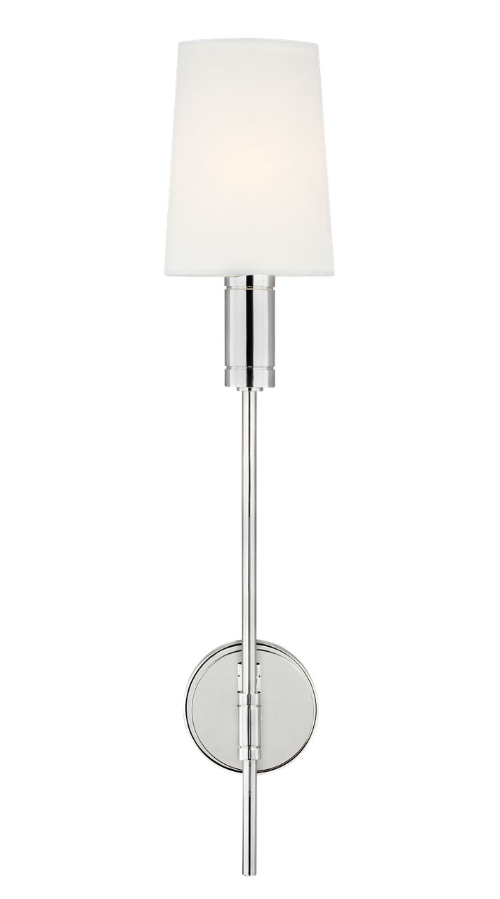 Beckham Modern Sconce in Polished Nickel