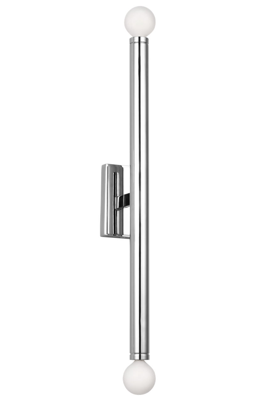 Beckham Modern Large Single Sconce Polished Nickel