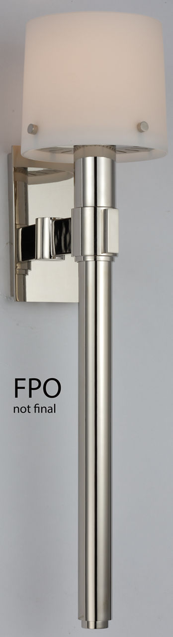 Palma Tall Sconce Polished Nickel