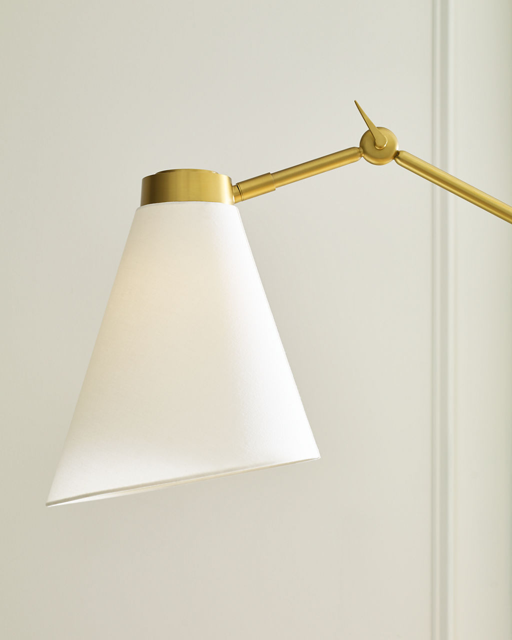 Signoret Grand Task Floor Lamp Burnished Brass Bulbs Inc