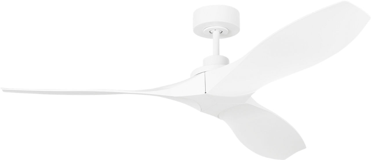 Collins Coastal Smart 52 Ceiling Fan in Matte White with Matted White Blades