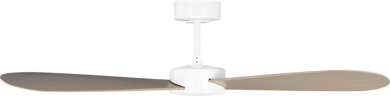 Paddle Smart 52 Ceiling Fan in with White Cerused Oak Blades Matte White