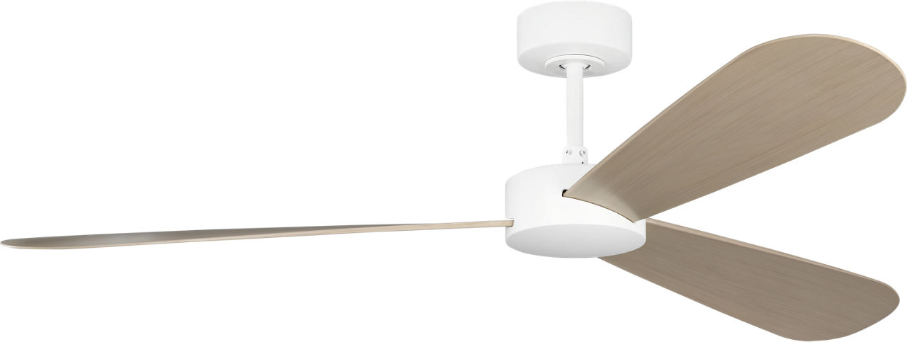 Paddle Smart 60 Ceiling Fan in with White Cerused Oak Blades Matte White