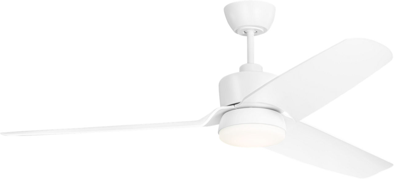 Colgin 56 LED Ceiling Fan in Matte White with Matte White Blades and Light Kit