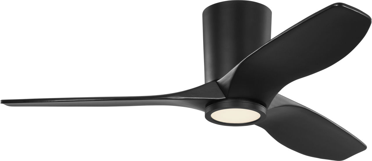 Seyra Smart 44" Hugger LED Ceiling Fan in Midnight Black