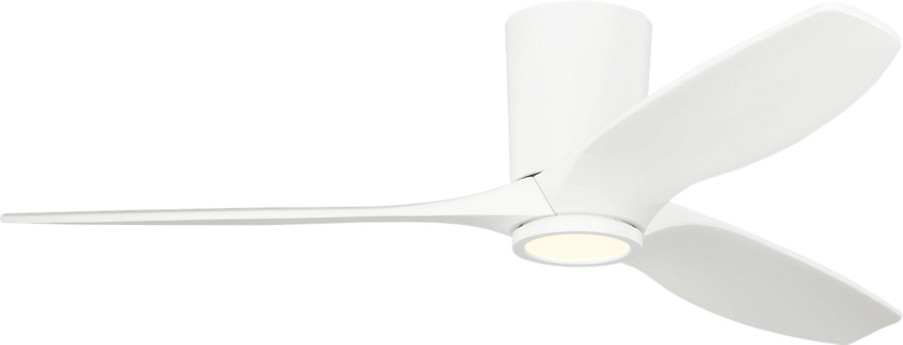 Seyra Smart 52" Hugger LED Ceiling Fan in Matte White