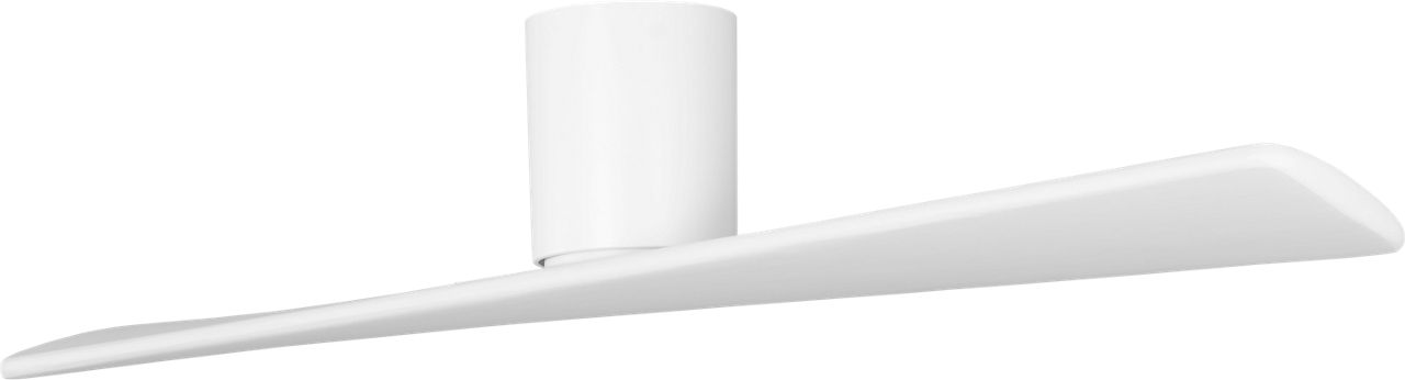 Plank Smart 52 Hugger Ceiling Fan in with Blades Matte White
