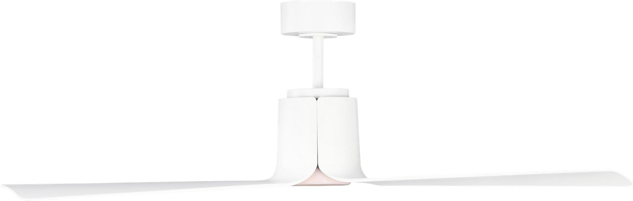 Peel Smart 52 LED Ceiling Fan in Matte White with Matte White Blades and Light Kit