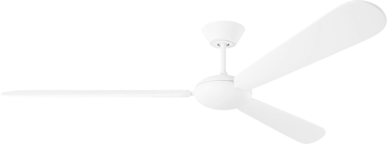 Pod Smart 64" Ceiling Fan in Matte White