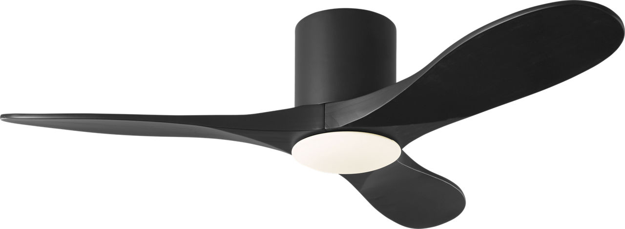 Maverick Smart 44" Hugger LED Ceiling Fan in Matte Black