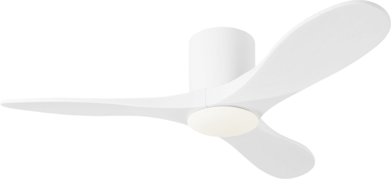 Maverick Smart 44" Hugger LED Ceiling Fan in Matte White