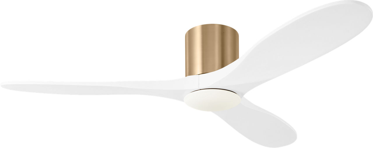 Maverick Smart 52" Hugger LED Ceiling Fan in Burnished Brass