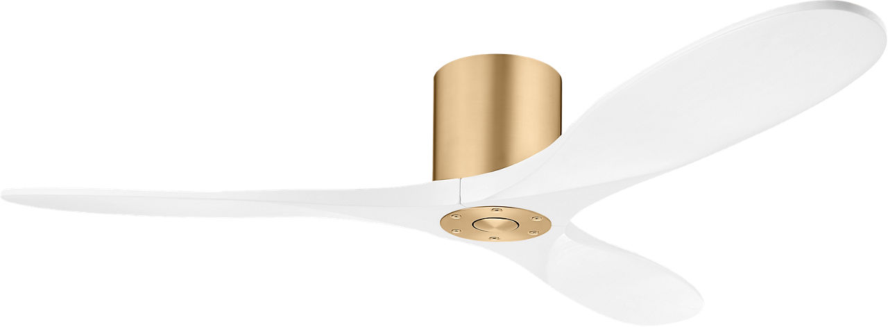Maverick Smart 52" Hugger Ceiling Fan in Burnished Brass