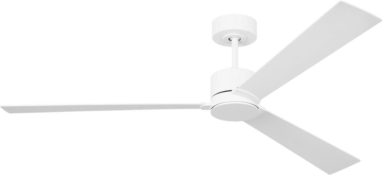 Rozzen Smart 60 Ceiling Fan in with Blades Matte White