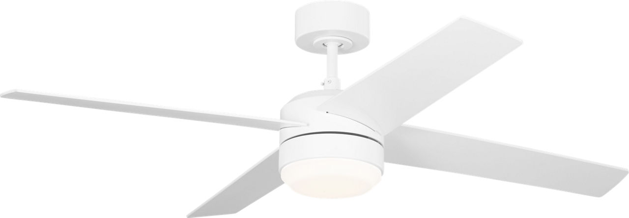 Loni 52 Led Ceiling Fan in Matte White