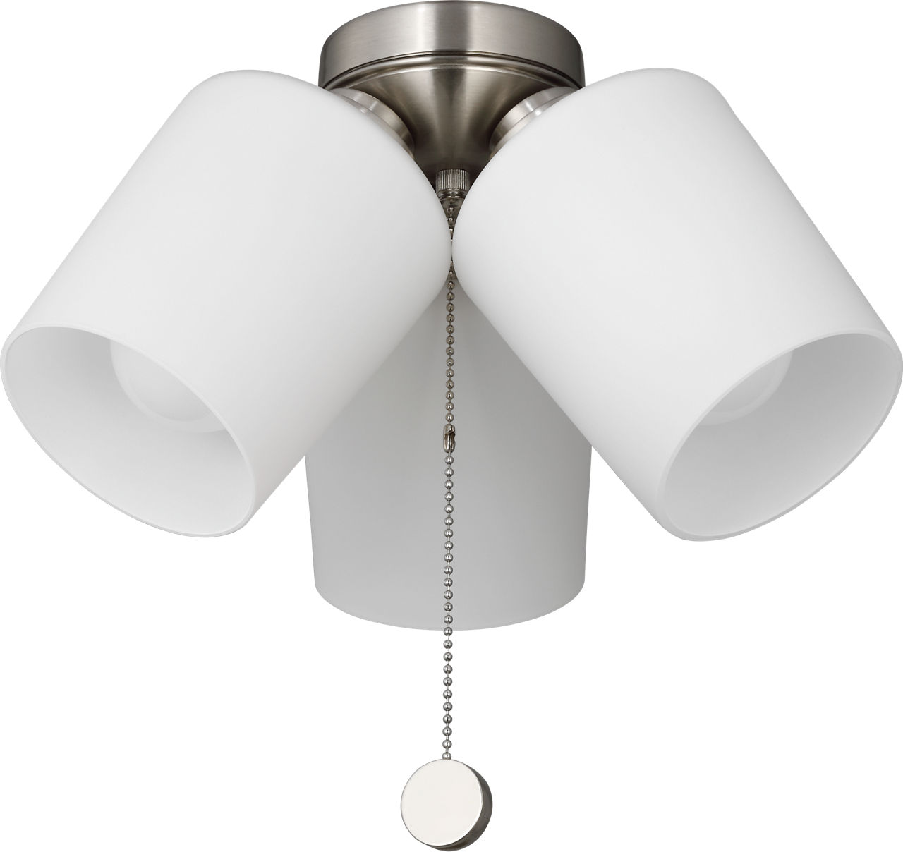 Windom Light Kit in with Etched White Glass Brushed Nickel