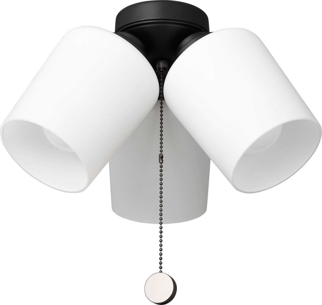 Windom Light Kit in with Opal Etched Glass Midnight Black