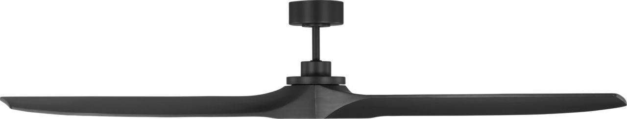 Collins Smart 70 Ceiling Fan in Midnight Black with Midnight Black Blades and Light Kit