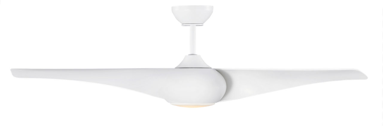 Topan Smart 52 LED Ceiling Fan in Matte White with Matte White Blades and Light Kit