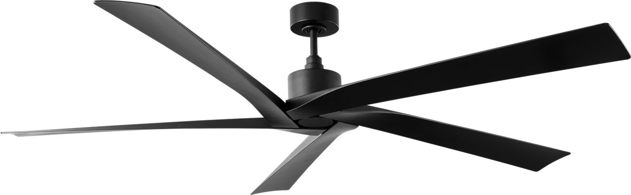 Aspen Coastal 70 Ceiling Fan in Midnight Black with Midnight Black Blades and Light Kit