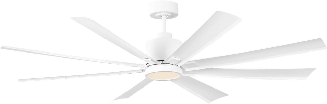 Flera Smart 65 LED Ceiling Fan in with Blades Matte White