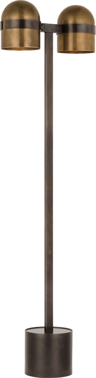 Octavia Medium Floor Lamp Blackened Bronze/bright worn brass 2700K 90 CRI
