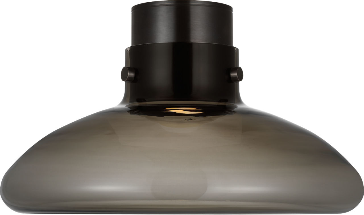 Morgan 18 Flush Mount burnished Bronze with smoke glass 2700K-1800K 90 CRI
