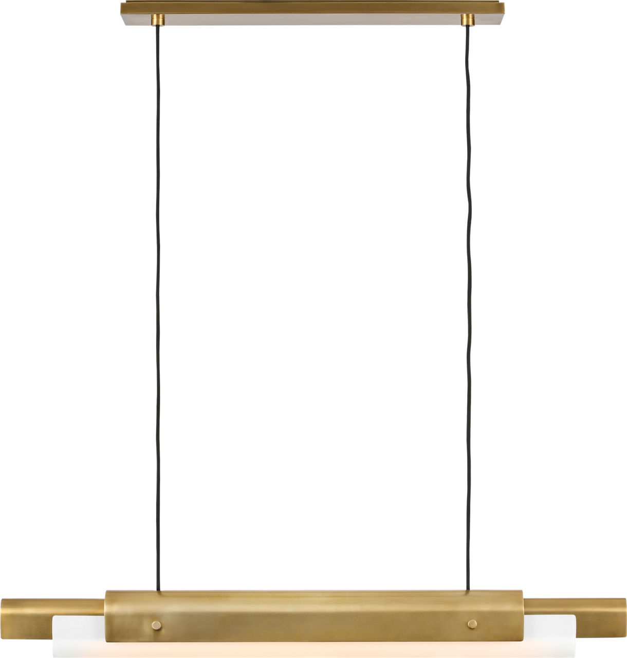 Ambrose 36 Linear Chandelier hand rubbed antique brass 2700K-1800K 90 CRI