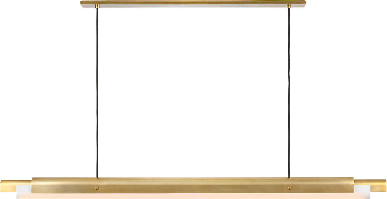 Ambrose 72 Linear Chandelier Hand Rubbed Antique Brass 2700K-1800K 90 CRI