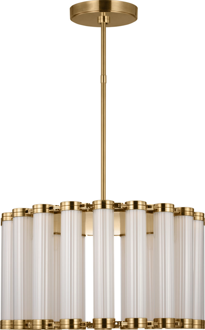 Alo Medium Chandelier polished Natural Brass 2700K 90 CRI