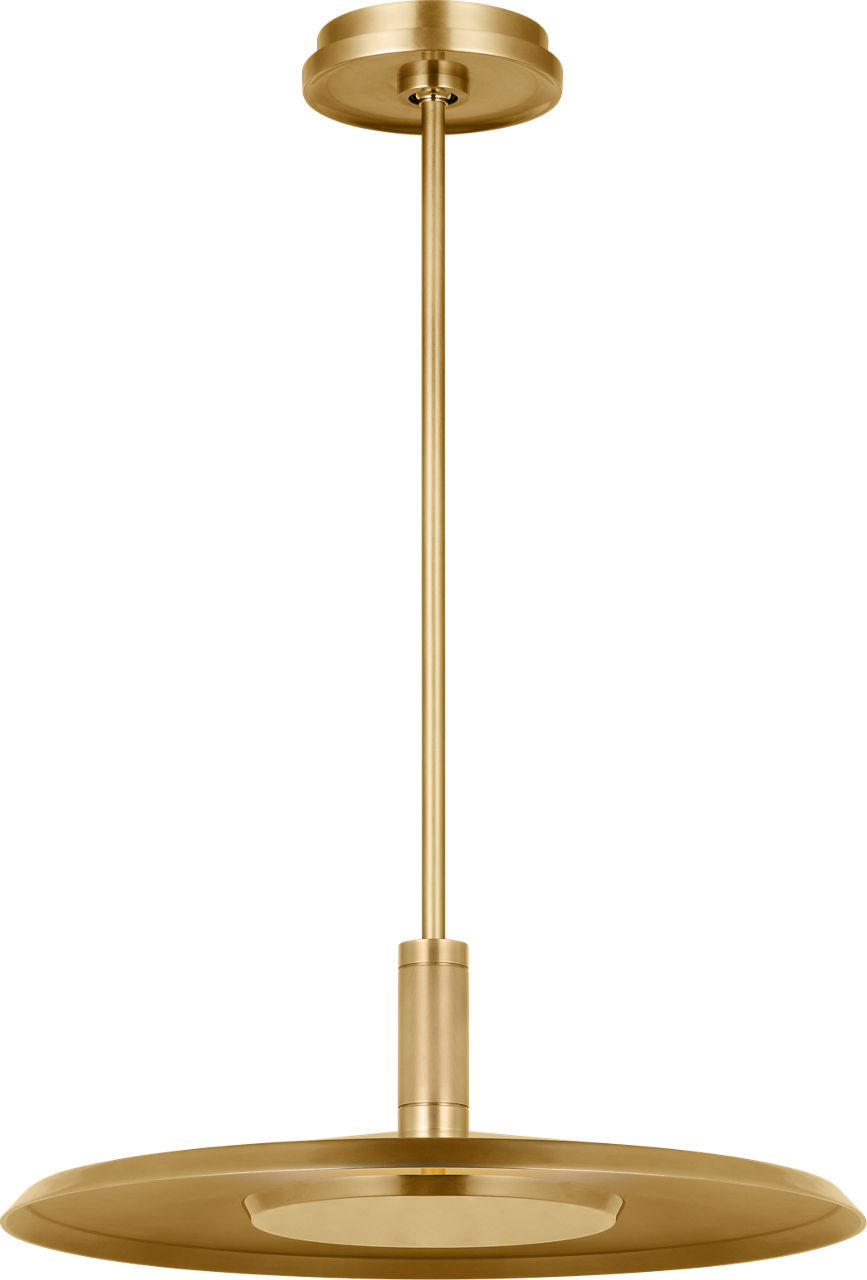 Saucer Large Pendant Natural Brass 2700K 90 CRI