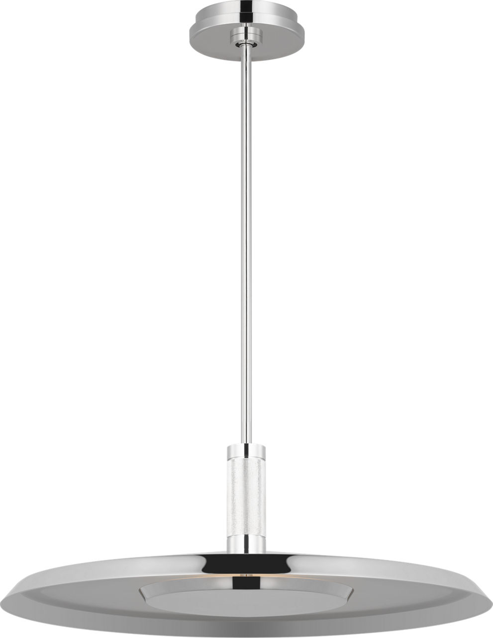 Saucer Large Pendant polished nickel 2700K 90 CRI