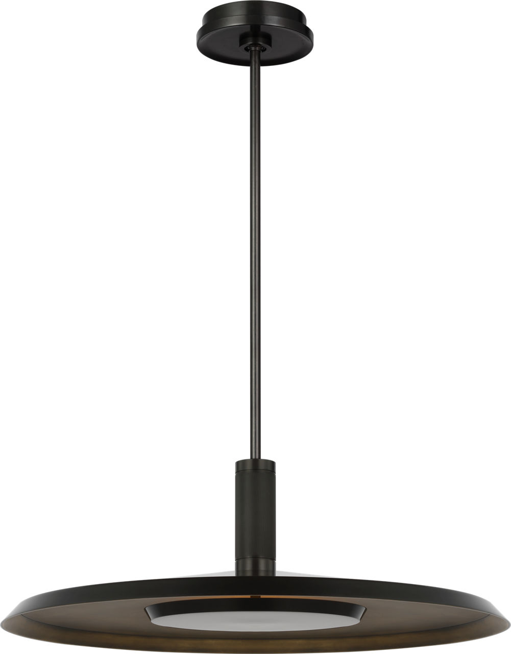 Saucer X-Large Pendant Dark Bronze/darkened Brass 2700K 90 CRI