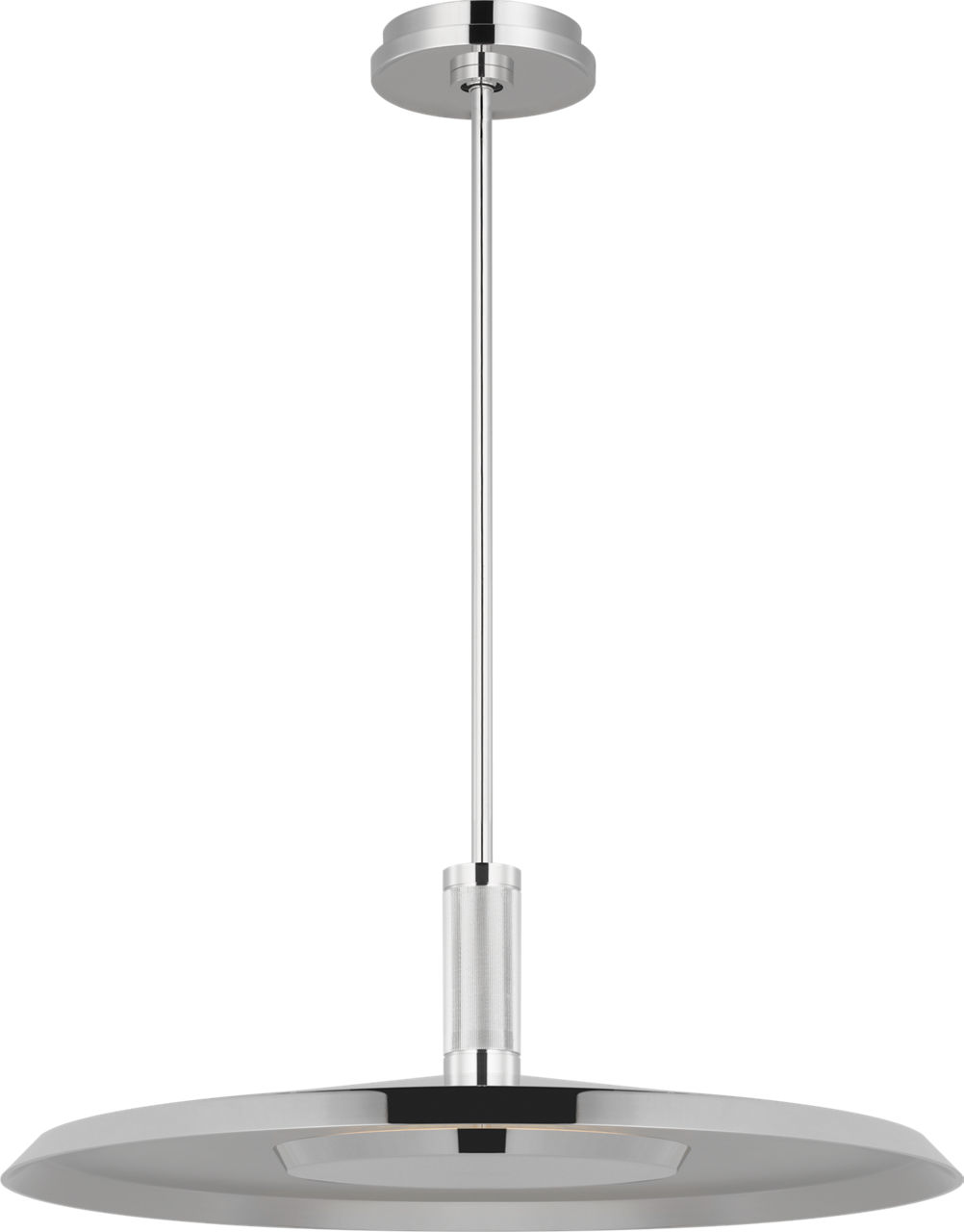 Saucer X-Large Pendant Polished Nickel 2700K 90 CRI