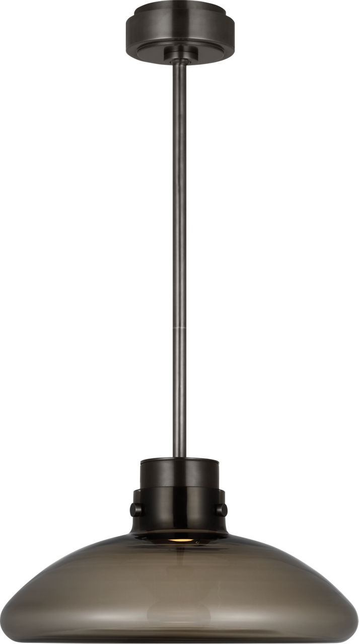 Morgan 16 Pendant burnished Bronze with smoke glass 2700K-1800K 90 CRI