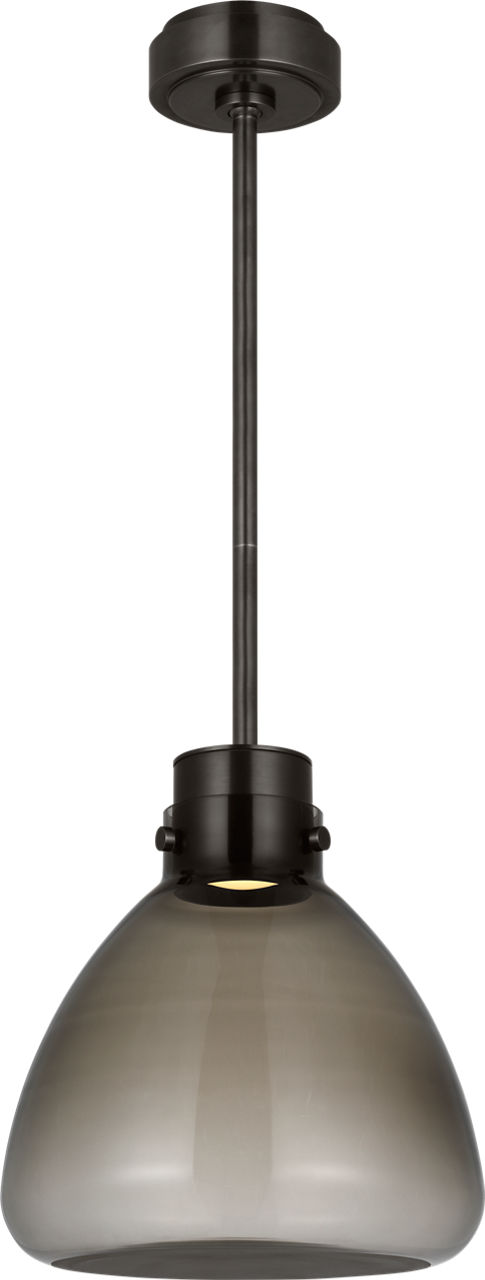 Morgan 12 Pendant burnished Bronze with smoke glass 2700K-1800K 90 CRI