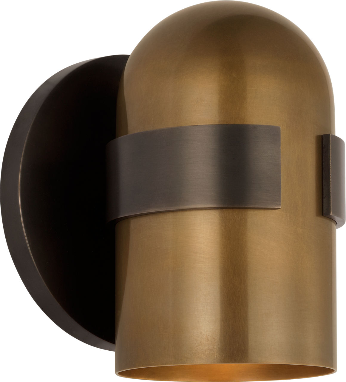 Octavia Small Sconce Blackened Bronze/bright worn Brass 2700K 90 CRI