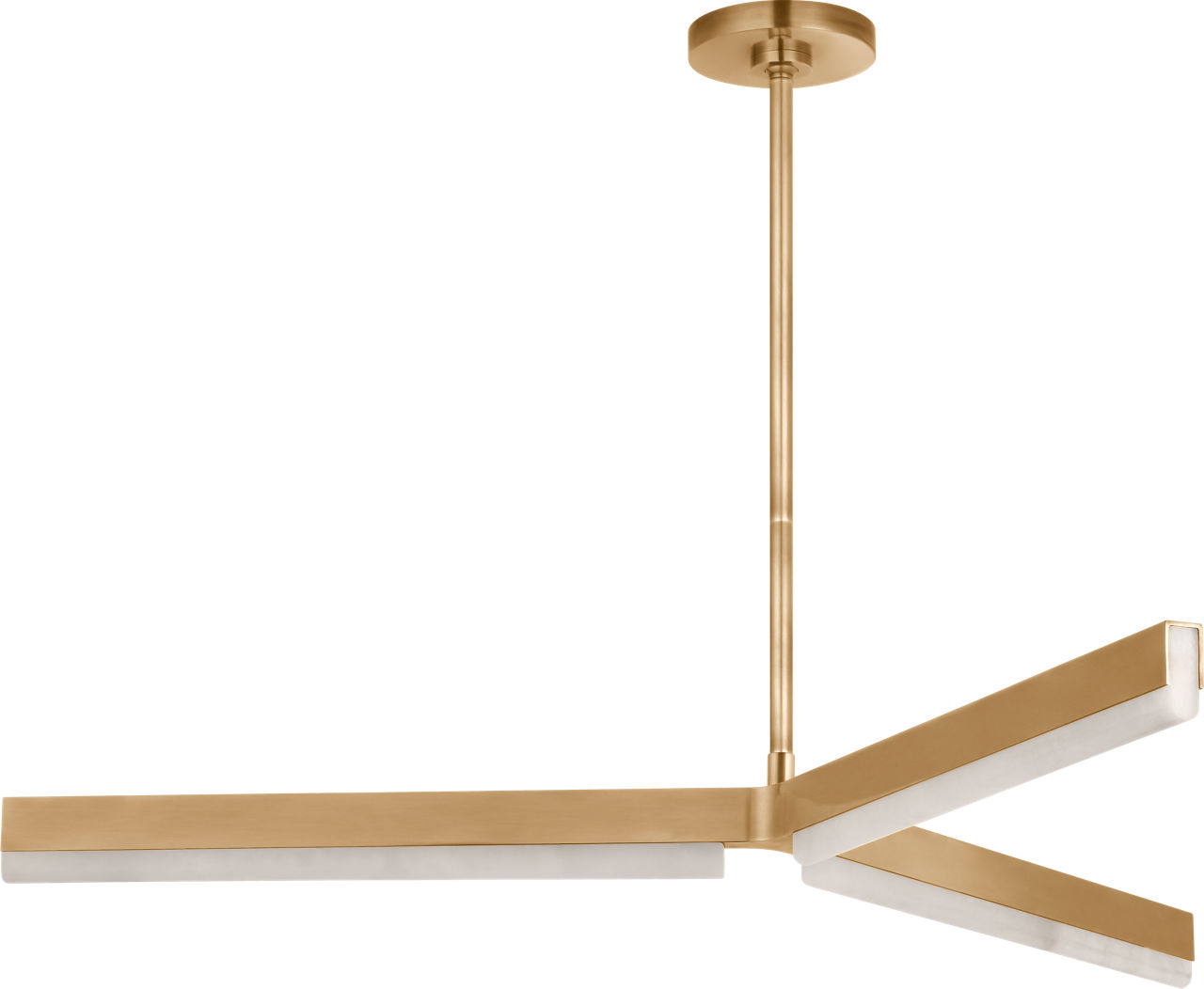 Linea 42 Chandelier Hand Rubbed Antique Brass 2700K 90 CRI