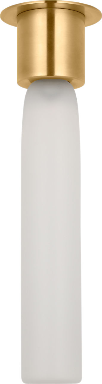 Volver Medium Flush Clear Etched hand rubbed antique brass 2700K 90 CRI