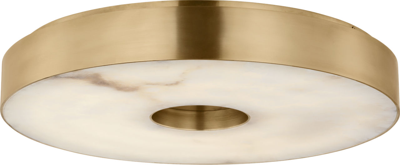 Wyllis 18 Flush Mount hand rubbed antique brass 2700K 90 CRI