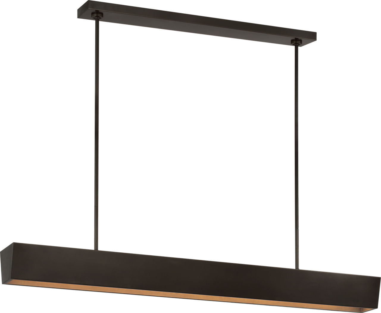Pench Large Tapered Linear Chandelier Dark Bronze 2700K 90 CRI