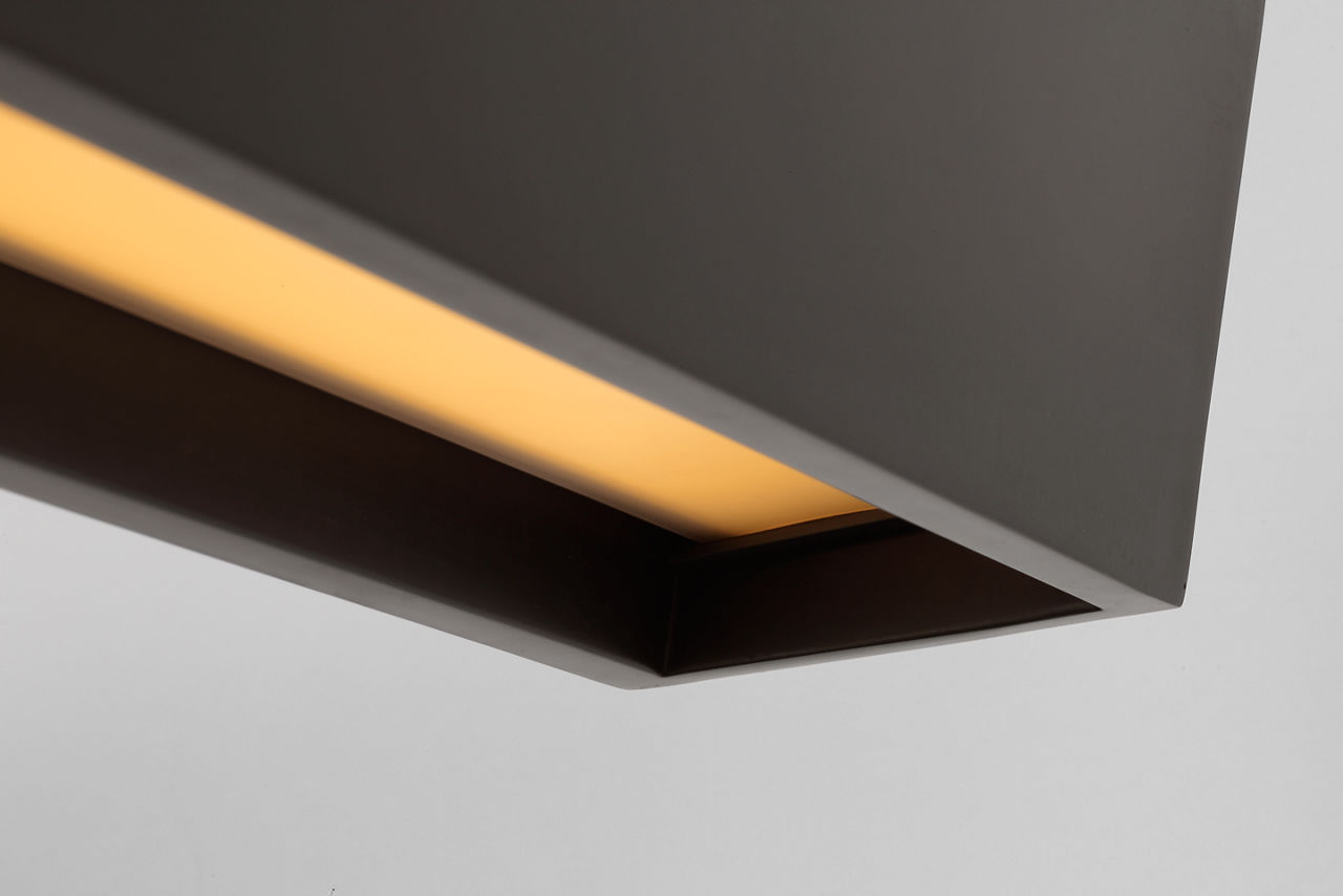 Pench Large Tapered Linear Chandelier Dark Bronze 2700K 90 CRI