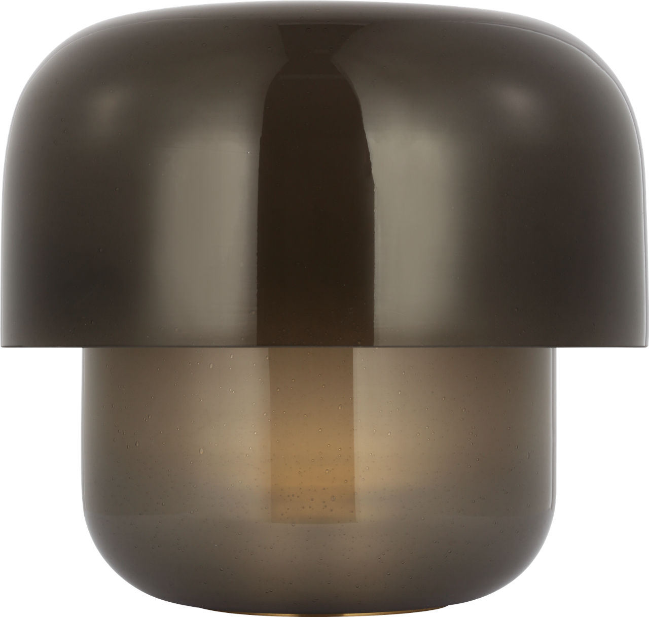 Bolete Accent Table Lamp Seeded Smoke hand rubbed antique brass 2700K 90 CRI