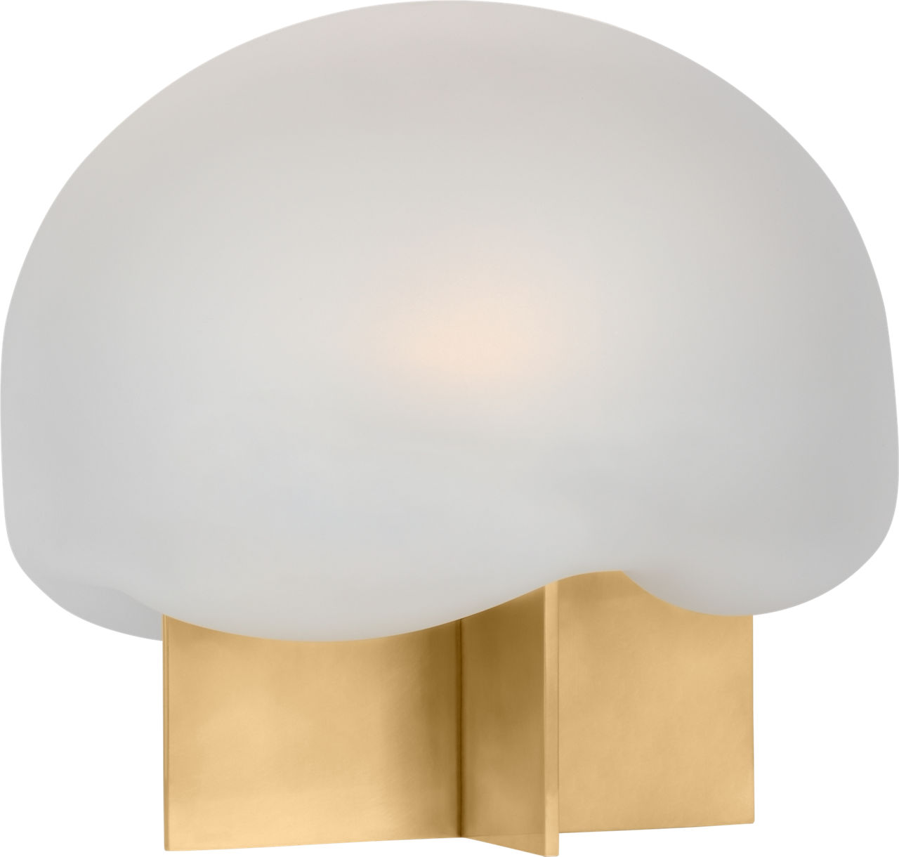 Fio Accent Table Lamp Clear Etched hand rubbed antique brass 2700K 90 CRI