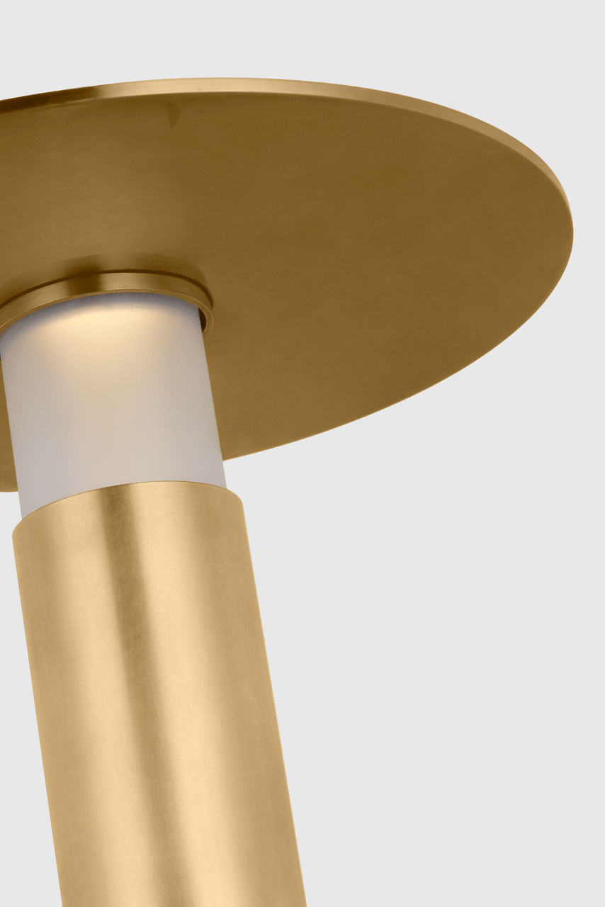 Miguel 10 Rechargeable Table Lamp Hand Rubbed Antique Brass 2700K 90 CRI