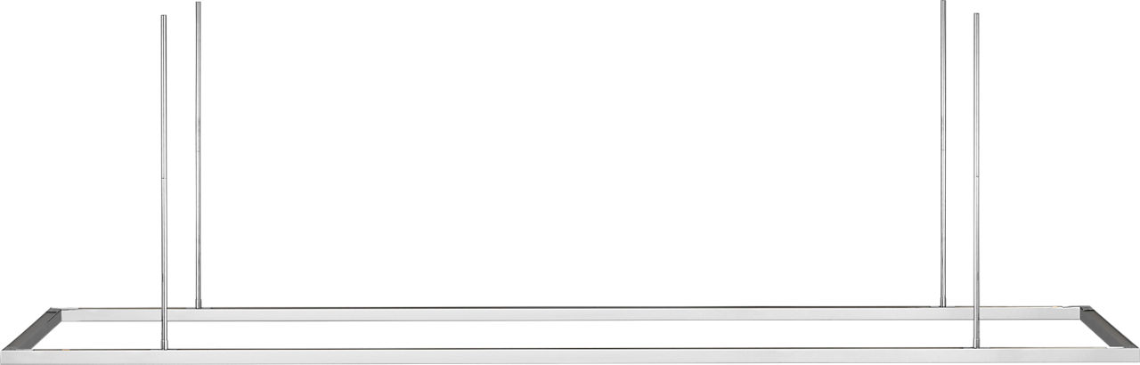 Stagger Halo 84 Linear Suspension polished stainless steel 2700K 90 CRI integrated led 90 cri 2700k 277v