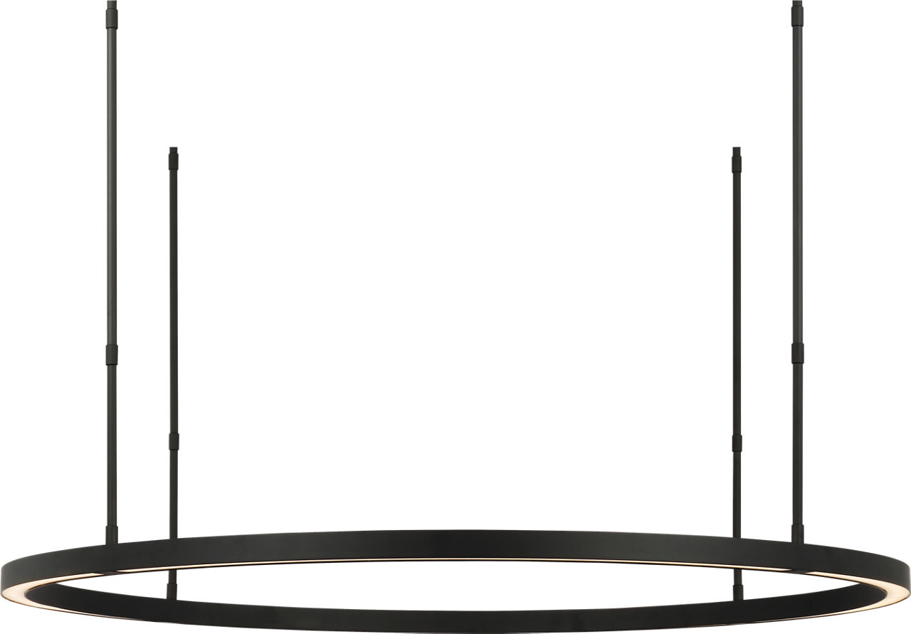 Stagger Ring Large Chandelier Nightshade Black 2700K 90 CRI