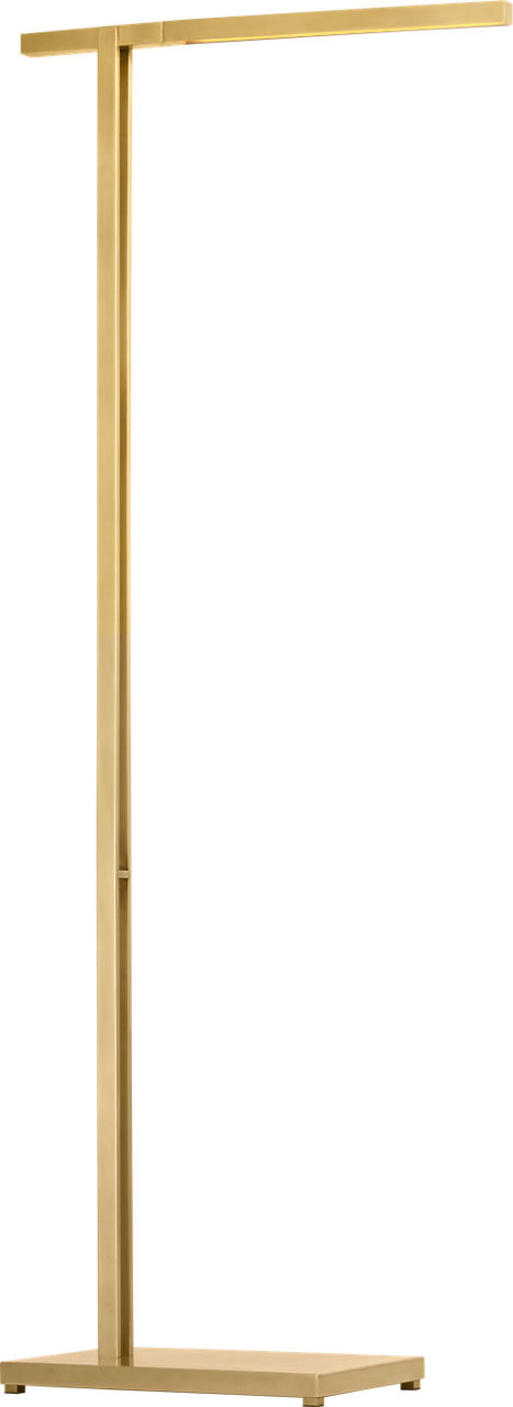 Stagger Medium Floor Lamp Natural Brass 2700K 90 CRI