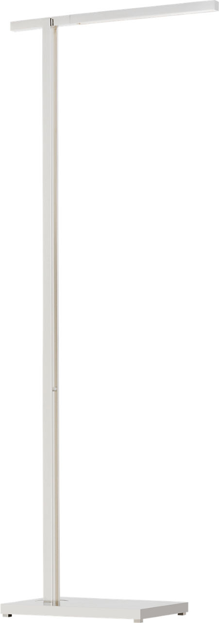 Stagger Medium Floor Lamp polished nickel 2700K 90 CRI