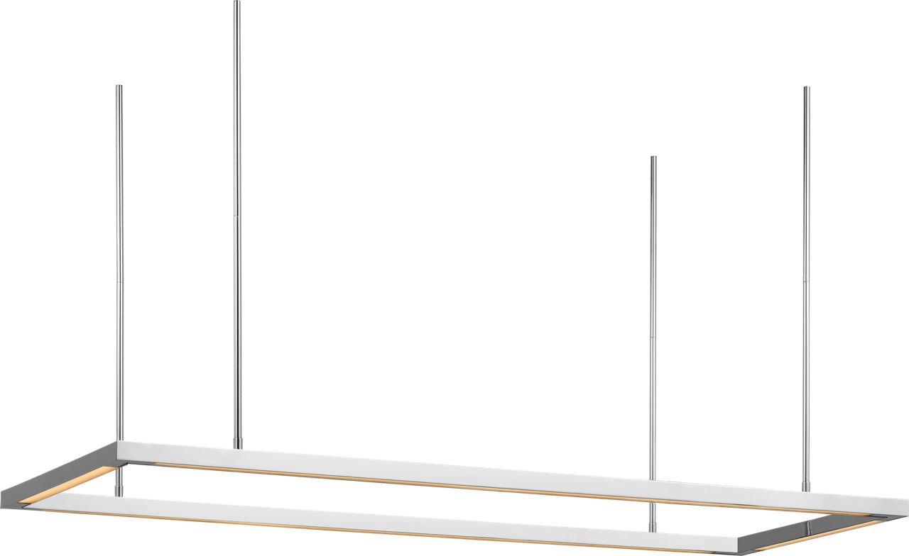 Stagger Halo 50 Uplight Linear Suspension polished stainless steel 2700K 90 CRI